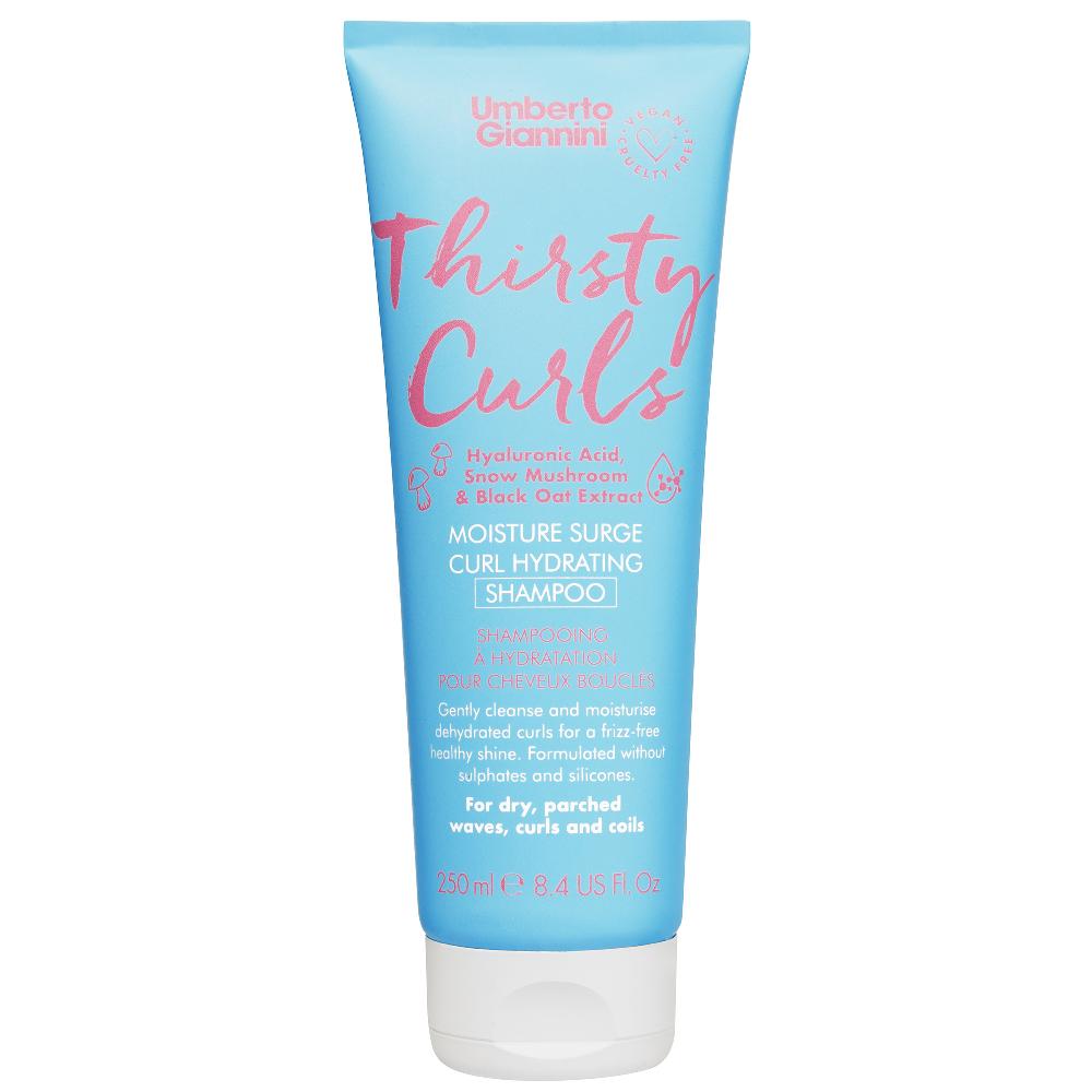 lookfantastic Umberto Giannini Thirsty Curls Moisture Surge Feuchtigkeitsspendendes Lockenshampoo 250 ml