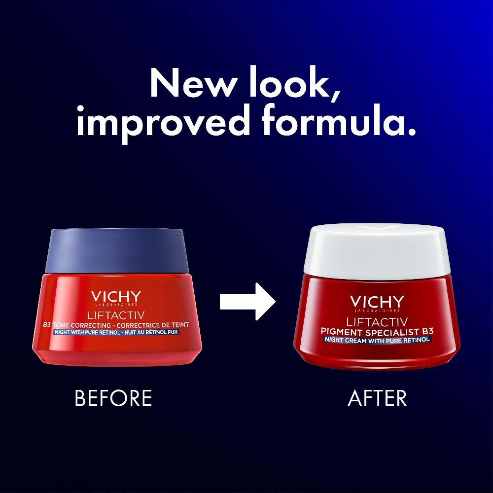 Lookfantastic Vichy Liftactiv B3 Farbkorrigierende Nachtcreme Mit Reinem Retinol 50 Ml