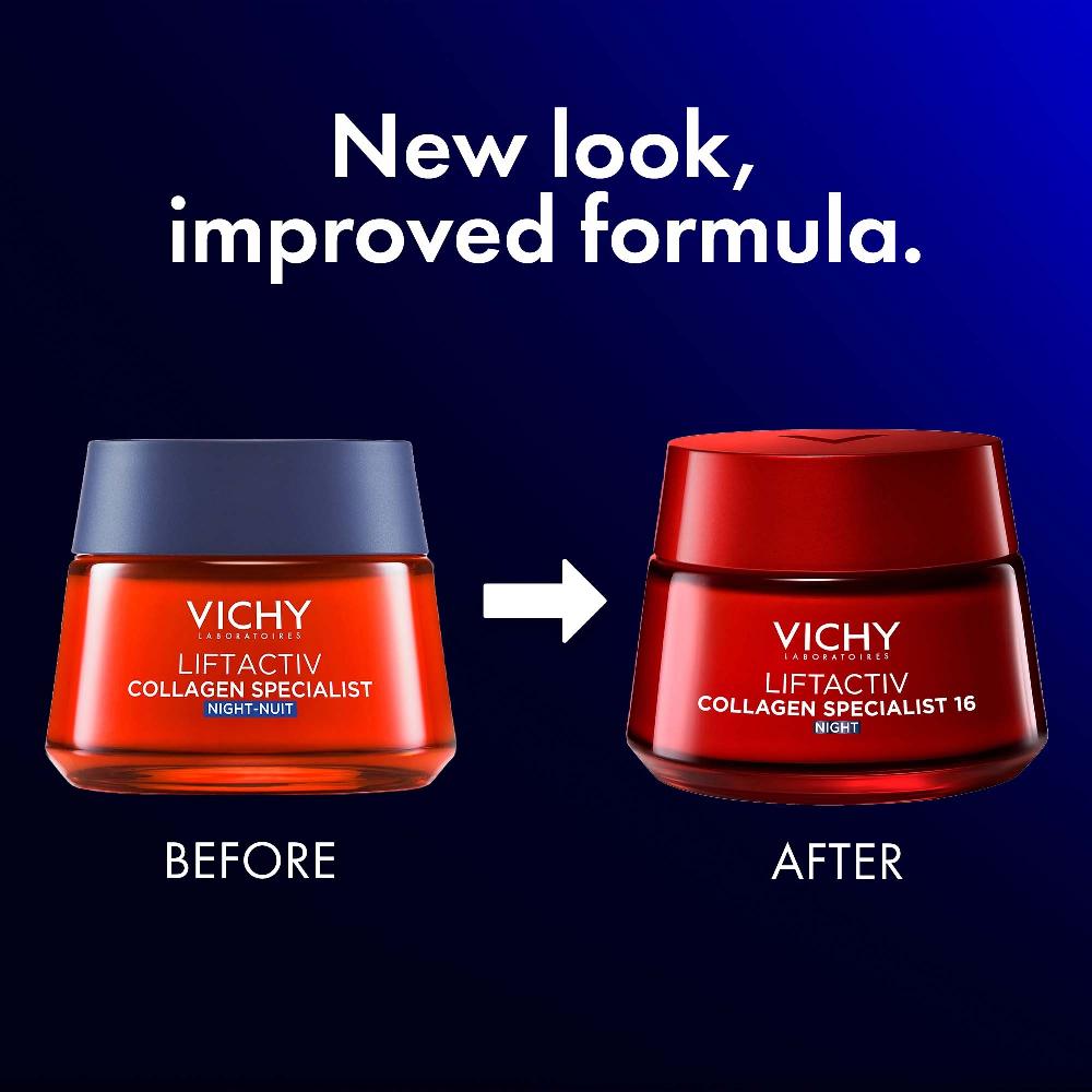 Lookfantastic VICHY LiftActiv Collagen Vitamin C Specialist Nacht 50 Ml