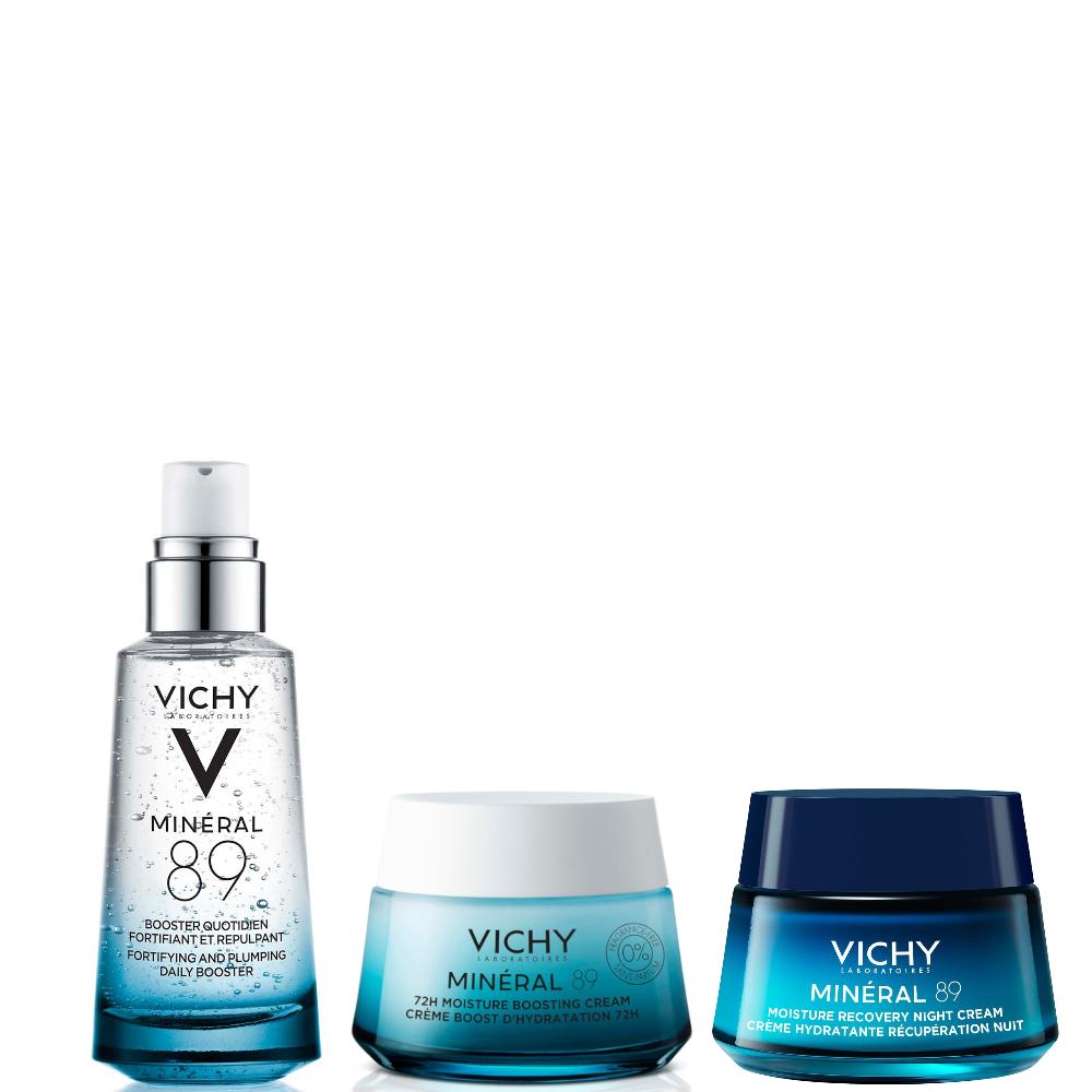 lookfantastic Vichy Minéral 89 3-Step Hydration Boost Day & Night Routine Bundle