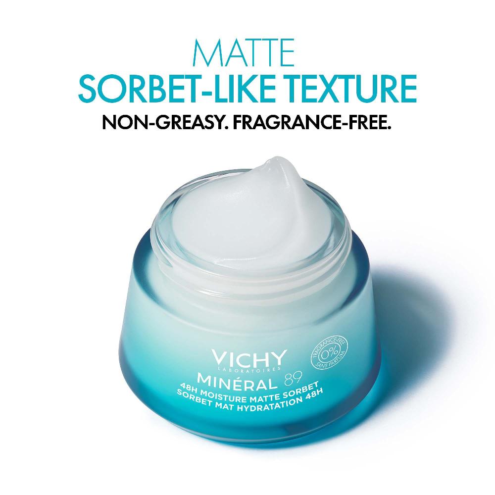 Lookfantastic Vichy Mineral 89 48H Moisture Matte Sorbet 50 Ml