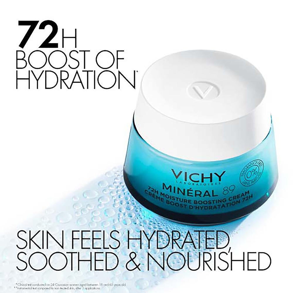 Lookfantastic Vichy Minéral 89 72Hr Hyaluronsäure Und Squalan Feuchtigkeitsspendende Creme 50 Ml