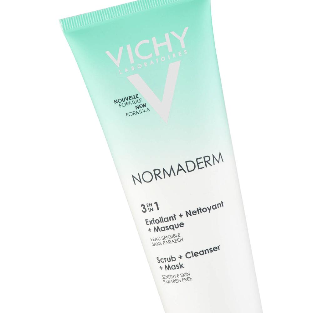 Lookfantastic Vichy Normaderm 3-in-1 Scrub Cleanser And Mask (125ml)