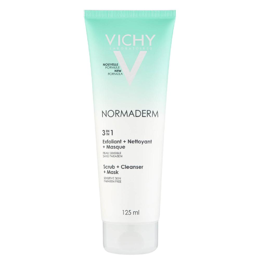 lookfantastic Vichy Normaderm 3-in-1 Scrub Cleanser and Mask (125ml)