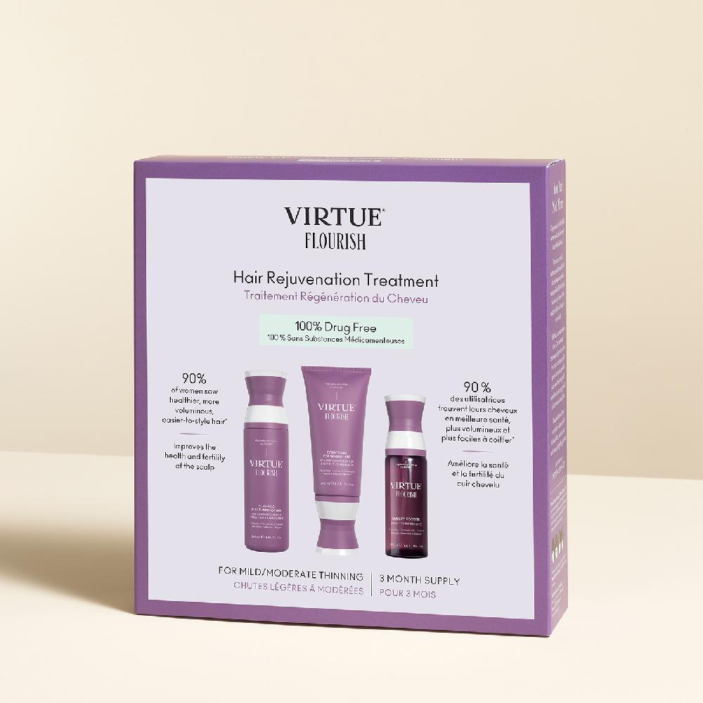 Lookfantastic VIRTUE Flourish Hair Rejuvenation Treatment (3 Month Supply)