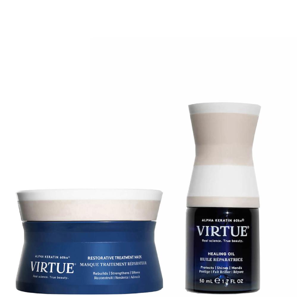 lookfantastic VIRTUE Keratin Healing Mask and Oil Bundle