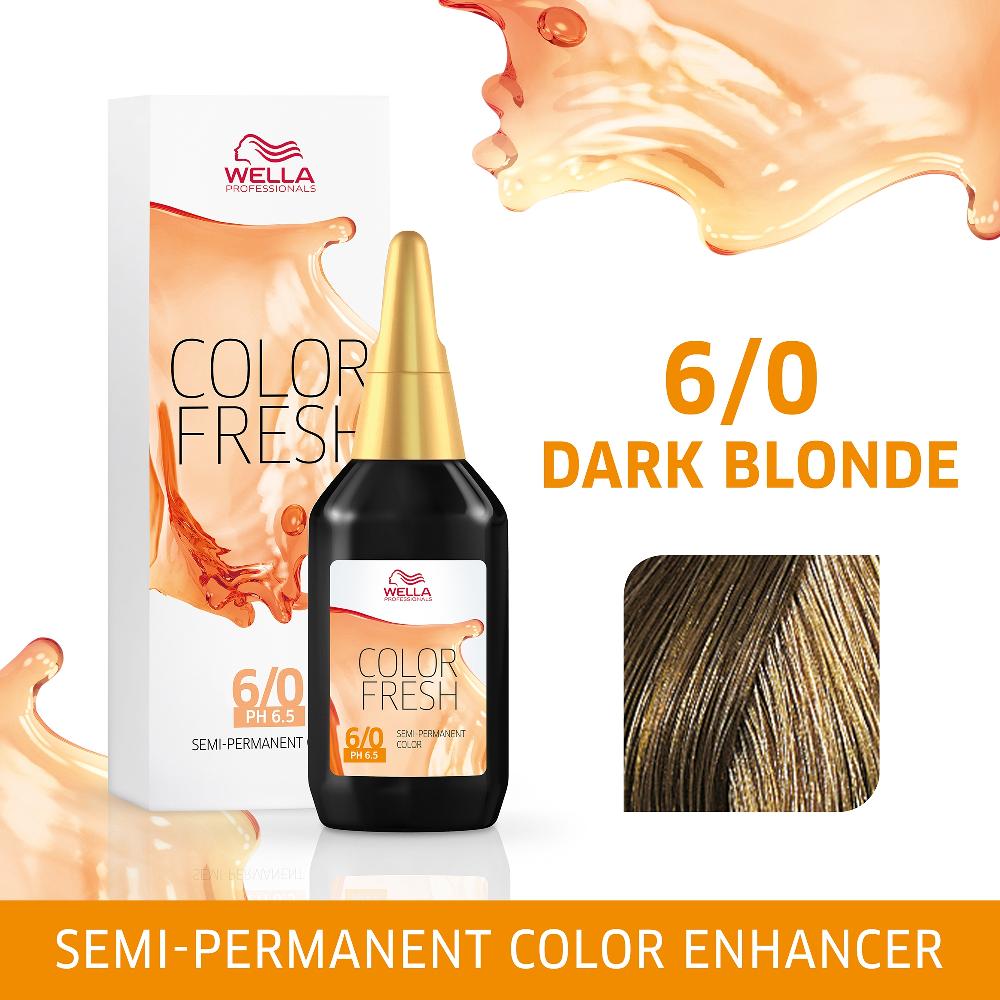 Lookfantastic Wella Color Fresh Dunkelblond 6.0 75ml