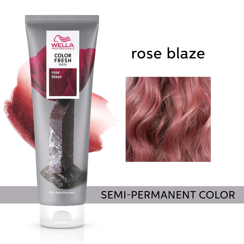 Lookfantastic Wella Professionals Care Color Fresh Semi-Permanent Farbmaske - Rose Blaze 150 Ml