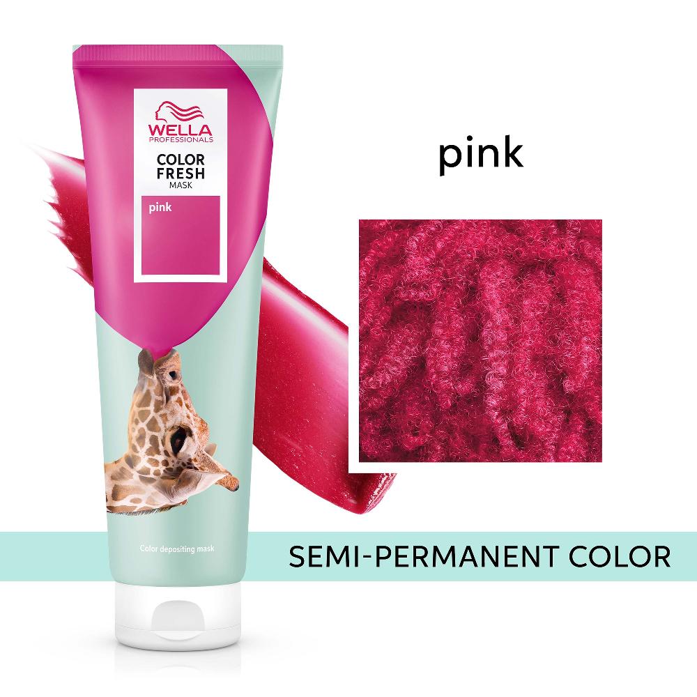 Lookfantastic Wella Professionals Care Color Fresh Semi-Permanent Farbmaske - Pink 150 Ml