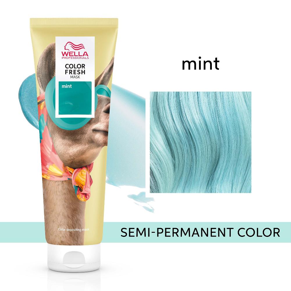 Lookfantastic Wella Professionals Care Color Fresh Semi-Permanent Farbmaske - Mint 150 Ml