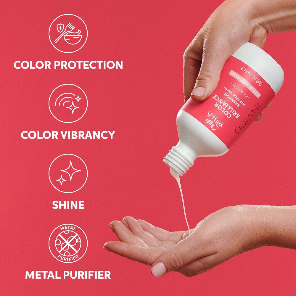 Lookfantastic Wella Professionals Care Invigo Color Brilliance Farbschutz-Shampoo Für Feines/mitteldickes Haar 100 Ml