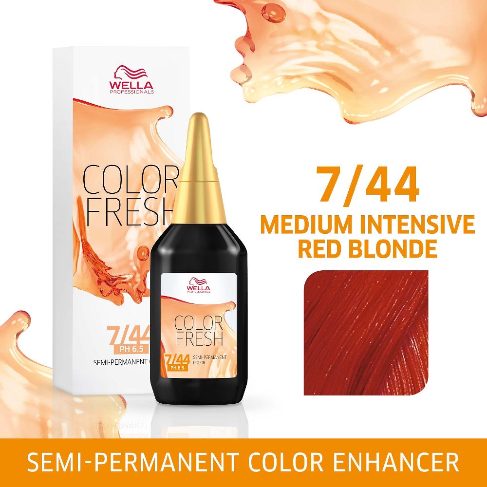 Lookfantastic Wella Professionals Color Fresh 7/47 Medium Blonde Red Brown 75 Ml