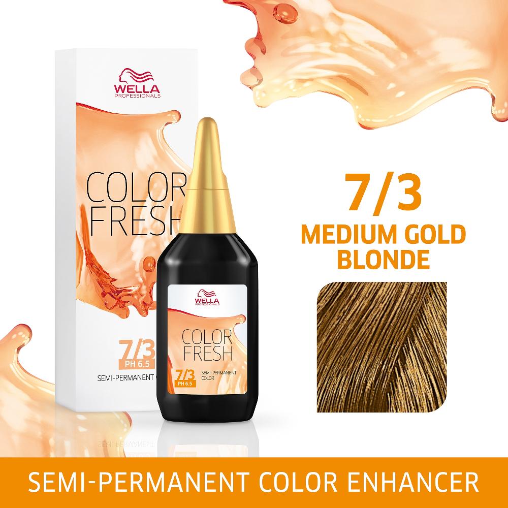 Lookfantastic Wella Professionals Color Fresh Haartönung - 7/3 Medium Goldblond 75 Ml