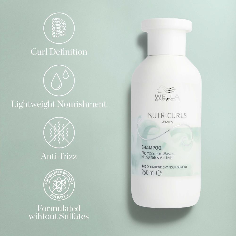 Lookfantastic Wella Professionals Nutricurls Shampoo Für Wellen 250 Ml