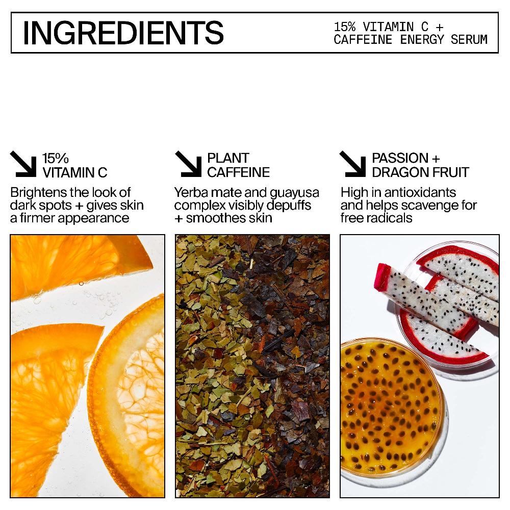 Lookfantastic Youth To The People 15% Vitamin C And Clean Caffeine Energy Serum - 8ml