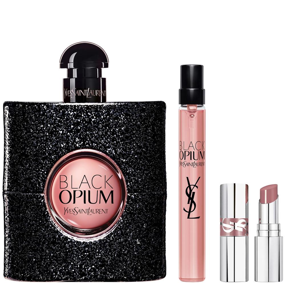Lookfantastic Yves Saint Laurent Black Opium Eau De Parfum 90ml + 10ml + Mini Loveshine Set