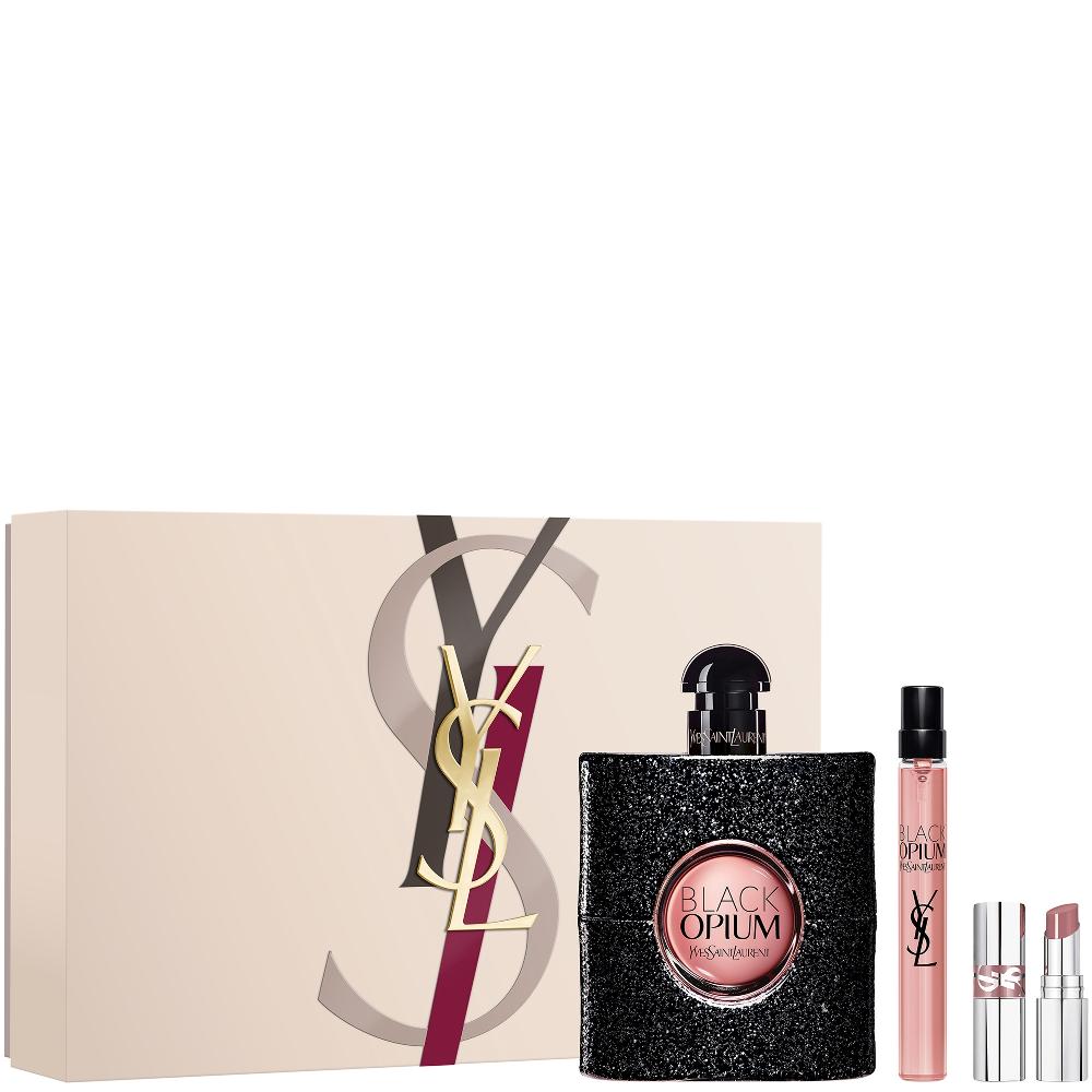 lookfantastic Yves Saint Laurent Black Opium Eau de Parfum 90ml + 10ml + Mini Loveshine Set