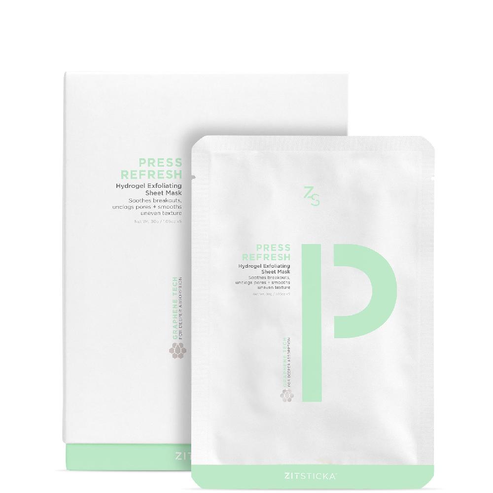 Lookfantastic ZitSticka Press Refresh Hydrogel Exfoliating Sheet Mask