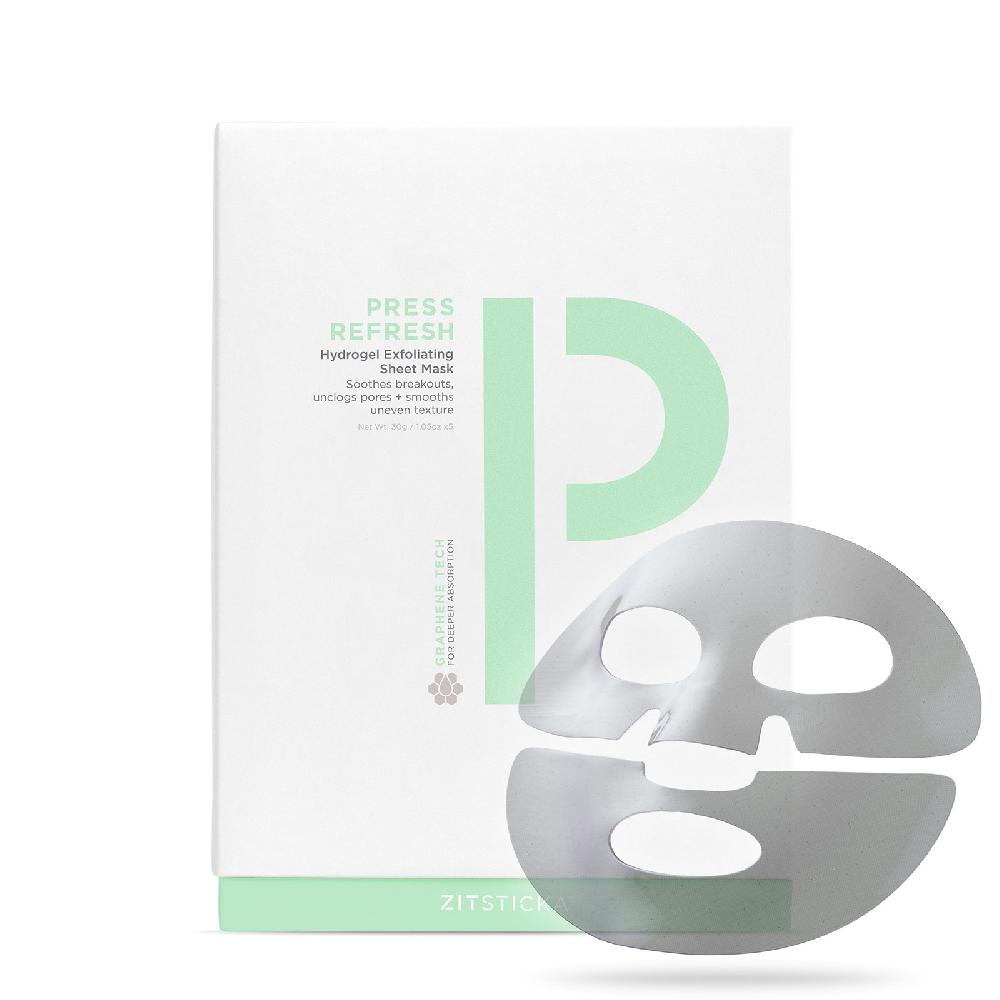 Lookfantastic ZitSticka Press Refresh Hydrogel Exfoliating Sheet Mask