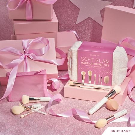BrushArt BrushArt Basic Soft Glam Make-up Brush Set Pinselset Mit Täschchen