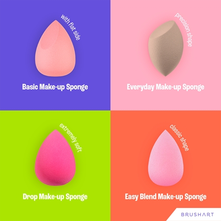BrushArt BrushArt Make-up Sponge Basic Präzisionsschwämmchen Für Make Up