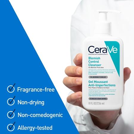 CeraVe CeraVe Blemish Control Reinigungsgel Für Unvollkommenheiten Wegen Akne Haut