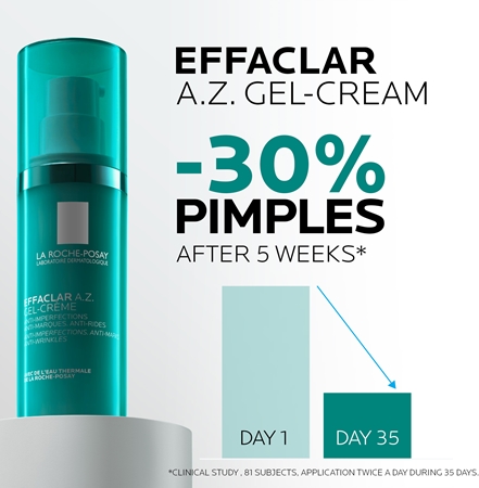 La Roche-Posay La Roche-Posay Effaclar A.Z. Gel Cream Gel-Creme Für Unvollkommenheiten Wegen Akne Haut