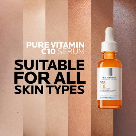 La Roche-Posay La Roche-Posay Pure Vitamin C10 Aufhellendes Serum Gegen Falten Mit Vitamin C