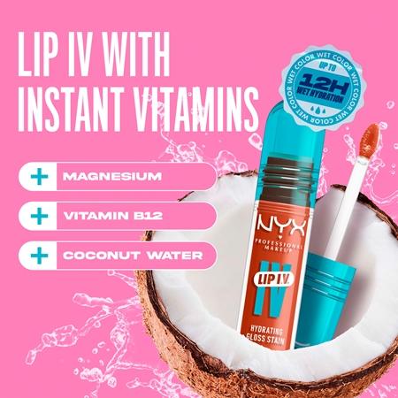 NYX Professional Makeup NYX Professional Makeup Lip IV Langlebiger Lipgloss Mit Feuchtigkeitsspendender Wirkung