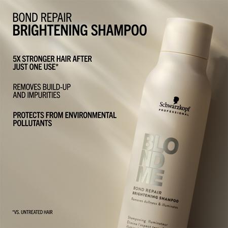 Schwarzkopf Professional Schwarzkopf Professional Blondme Bond Repair Brightening Shampoo Aufhellendes Shampoo Für Blonde Haare
