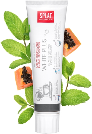 Splat Splat Professional White Plus Bio-Aktiv Zahnpasta Für Schonendes Bleichen Und Zum Schutz Des Zahnschmelzes