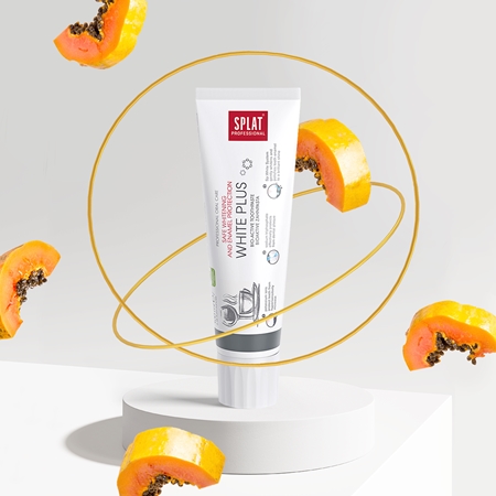 Splat Splat Professional White Plus Bio-Aktiv Zahnpasta Für Schonendes Bleichen Und Zum Schutz Des Zahnschmelzes