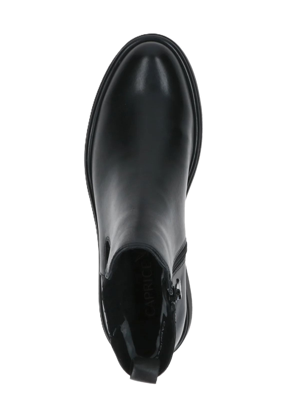 Caprice Chelsea Boots Leder Blockabsatz Für Damen