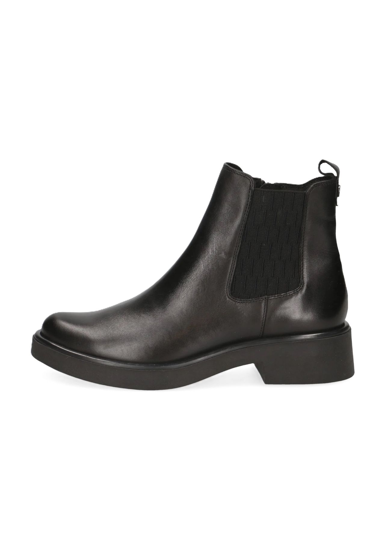 Caprice Chelsea Boots Leder Blockabsatz Für Damen