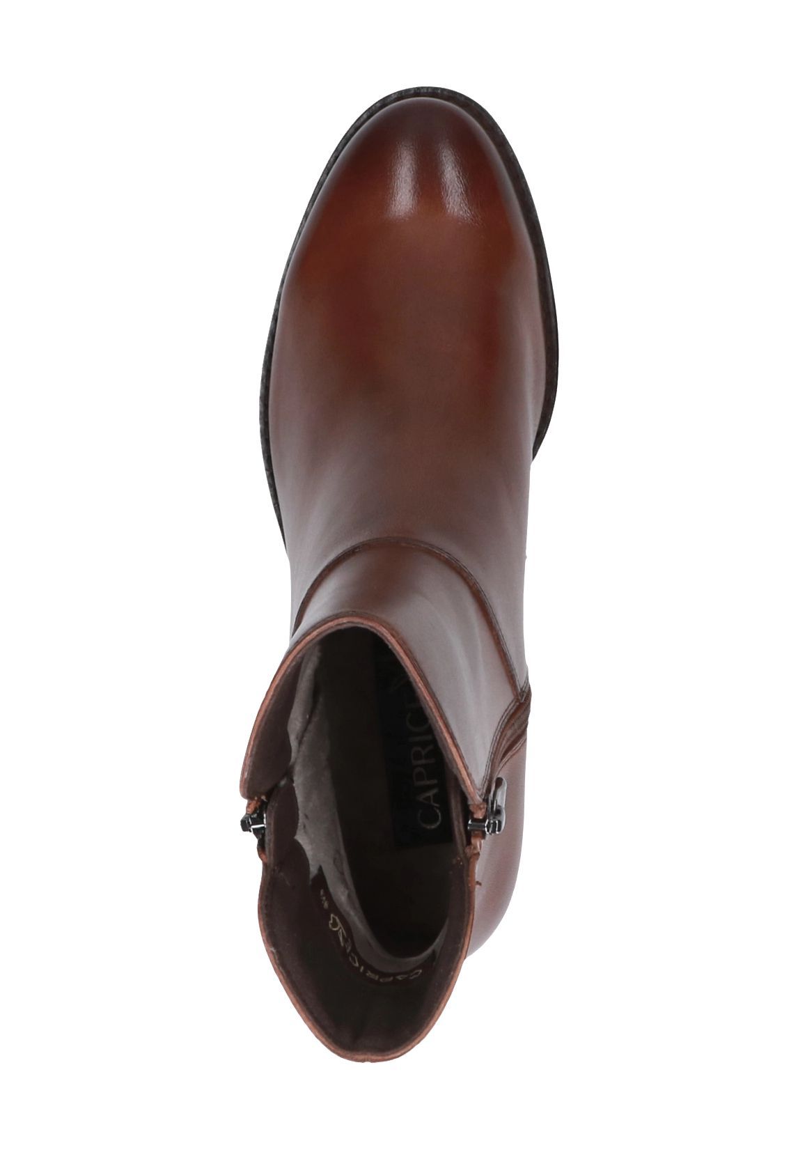 Caprice Stiefeletten Leder Blockabsatz Für Damen