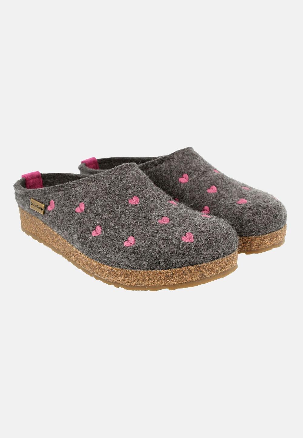 HAFLINGER Clogs Grizzly Cuoricini