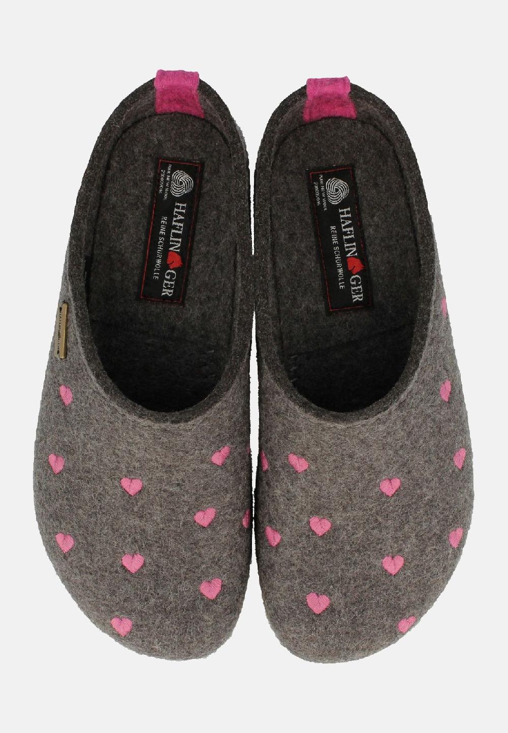 HAFLINGER Clogs Grizzly Cuoricini