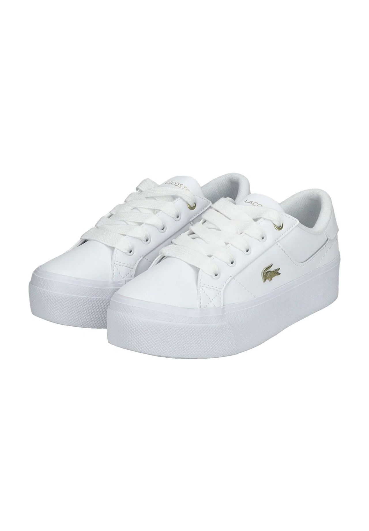 LACOSTE Sneaker Leder Emblem Für Damen
