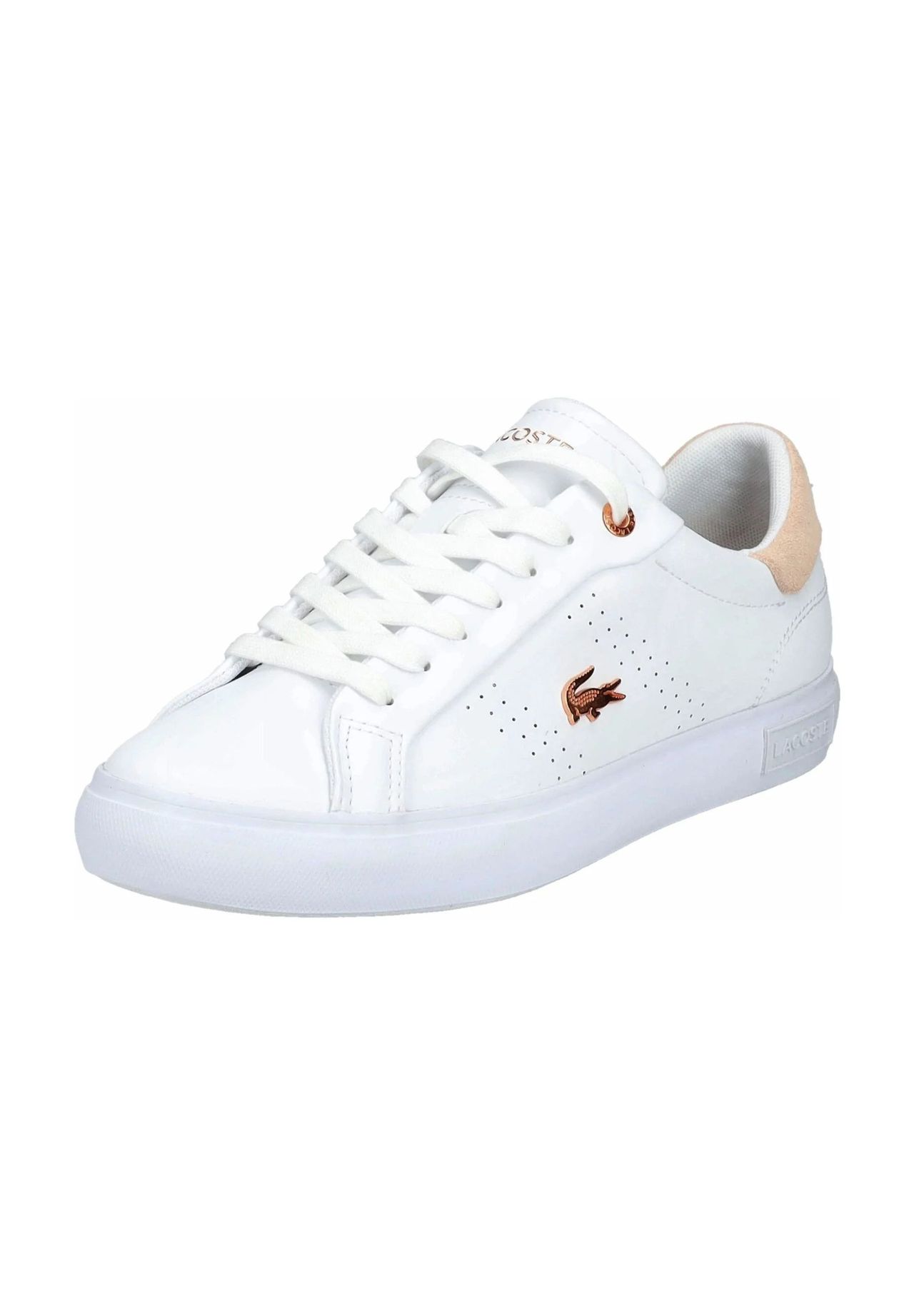 LACOSTE Sneaker Leder Logo-Emblem für Damen