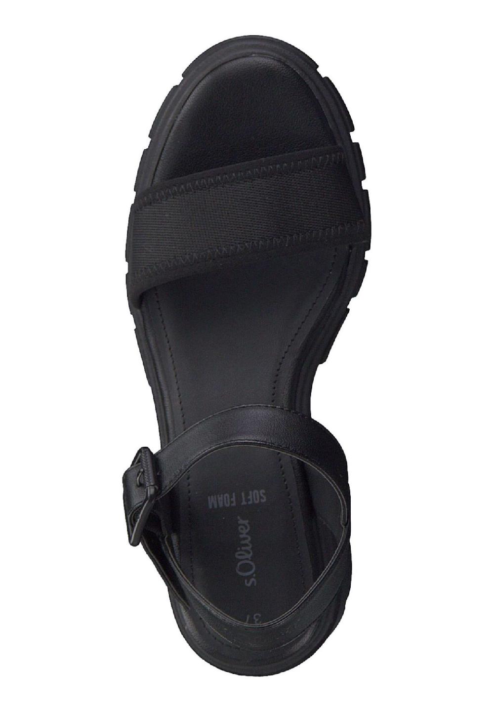 S.Oliver Lederimitat/Textil Sandalen