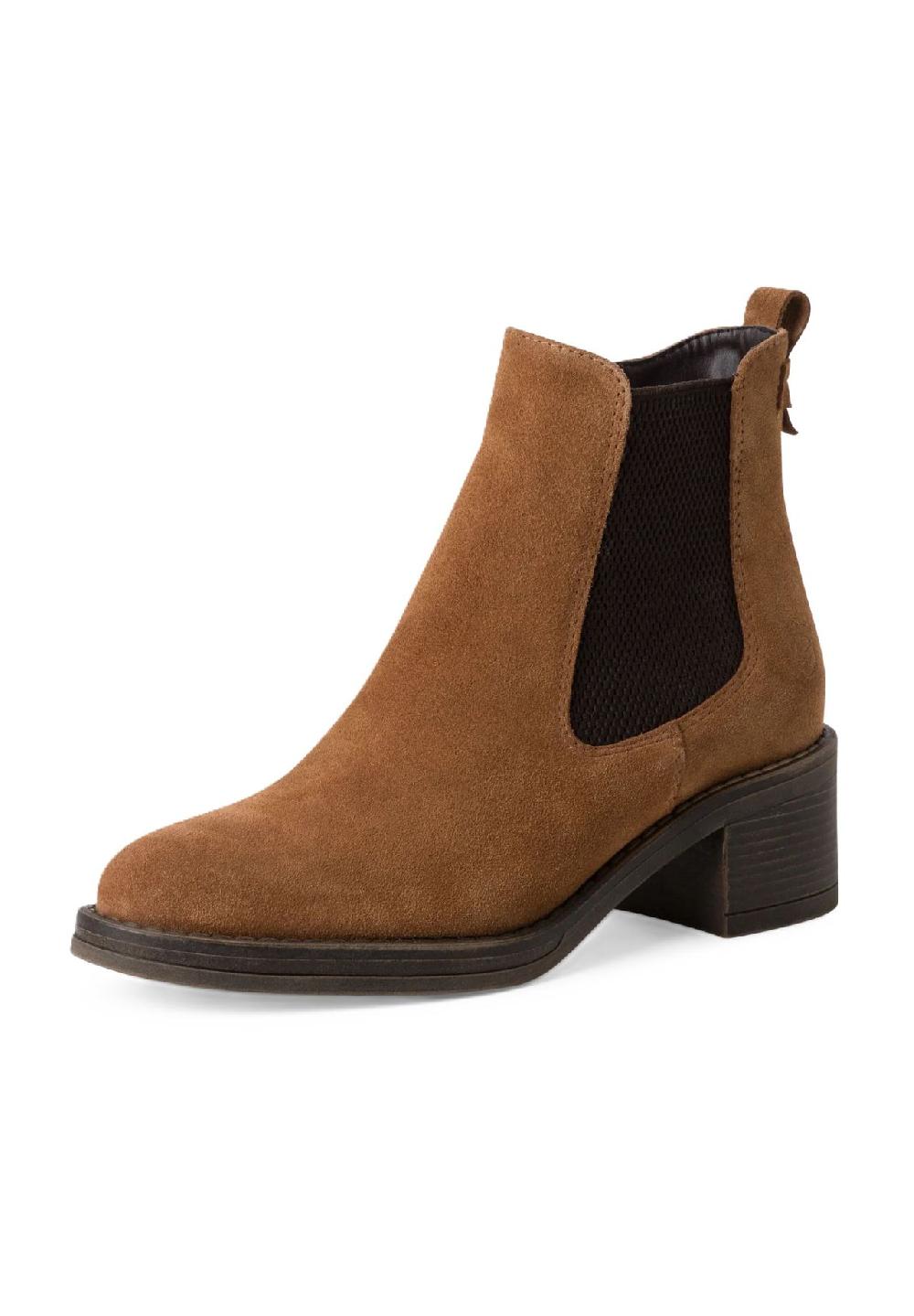 Tamaris Chelsea Boots Blockabsatz Zuglasche für Damen