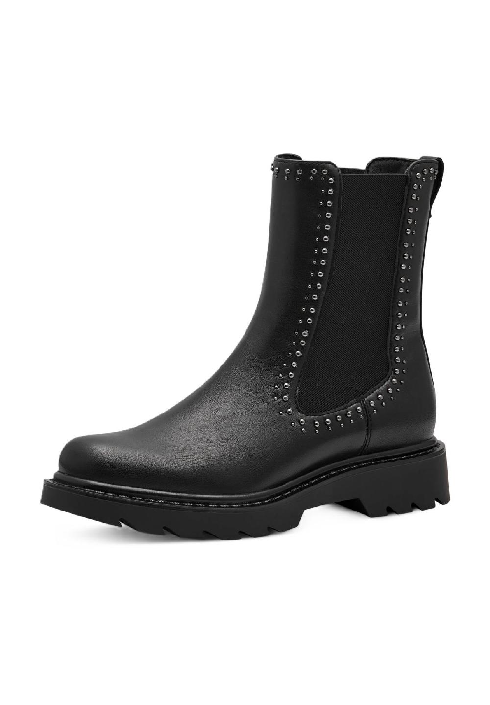Tamaris Chelsea Boots Blockabsatz Zuglasche für Damen