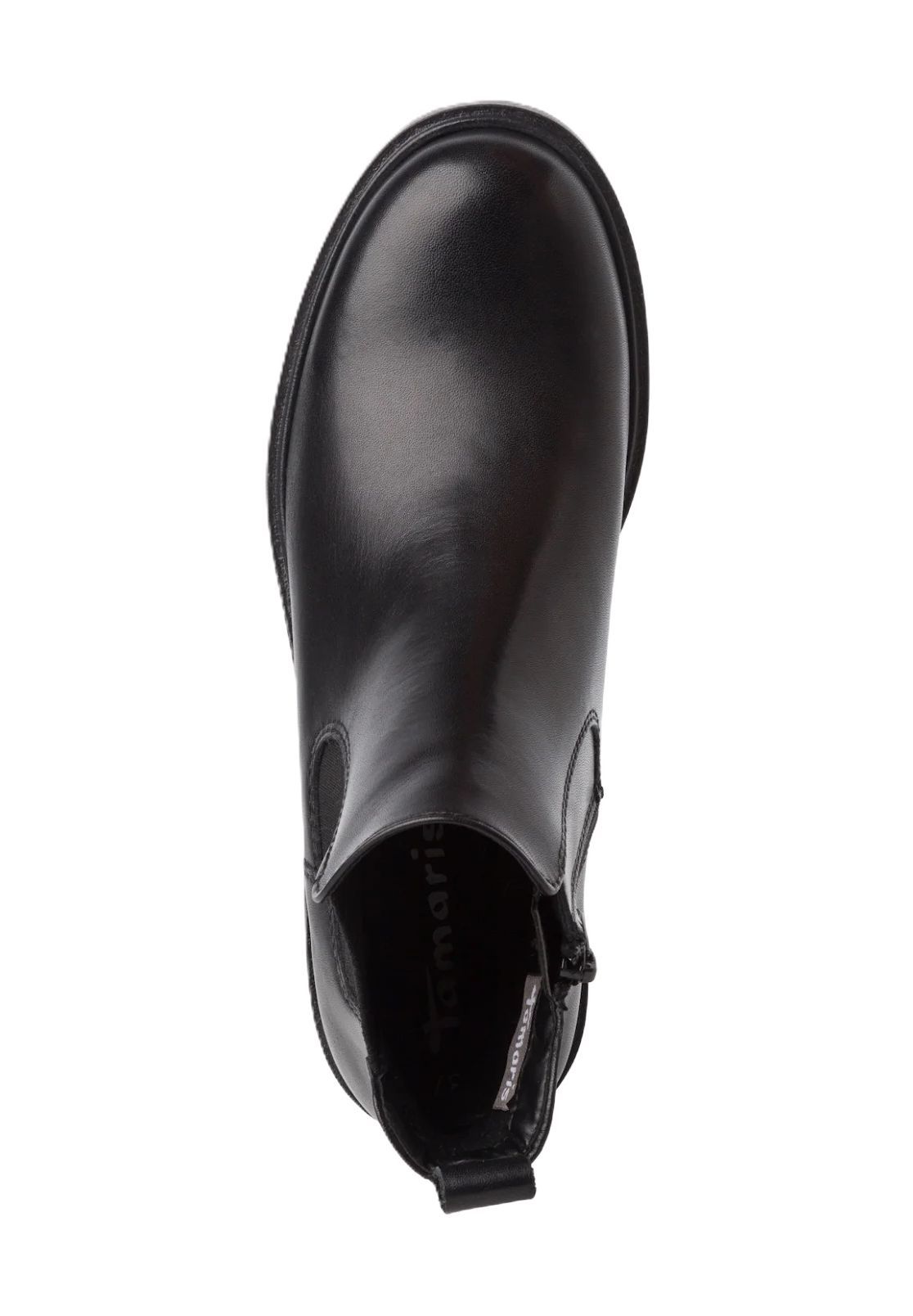 Tamaris Chelsea Boots Leder Zuglasche Für Damen