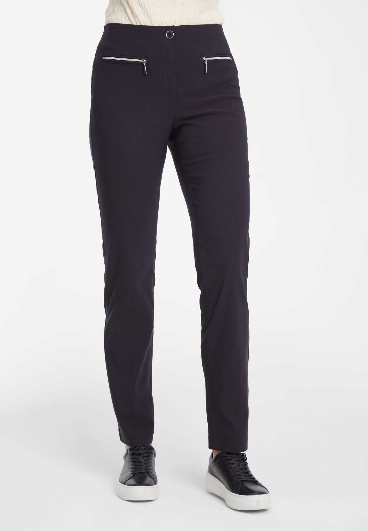 Adagio Stoffhose Uni-Design Für Damen