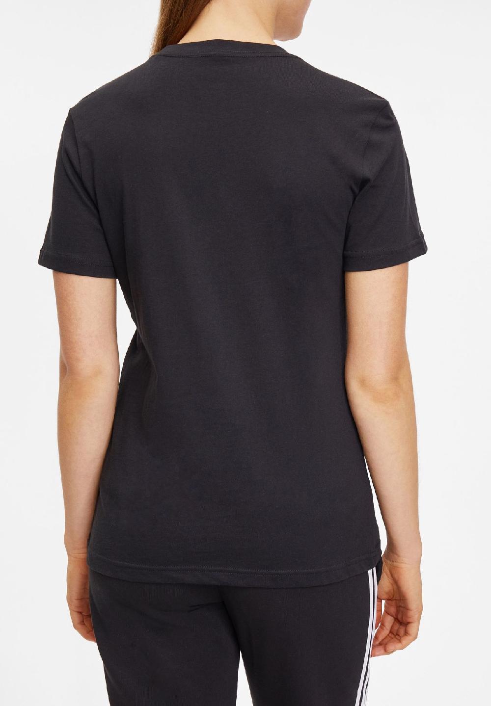 Adidas T-Shirt Baumwolle Logo-Print Für Damen