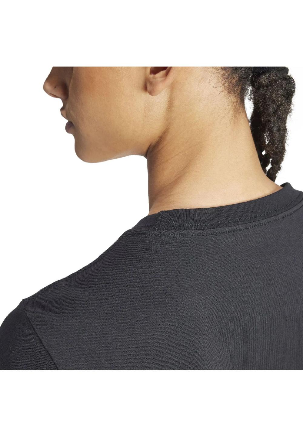 Adidas T-Shirt Baumwolle Logo-Print Für Damen