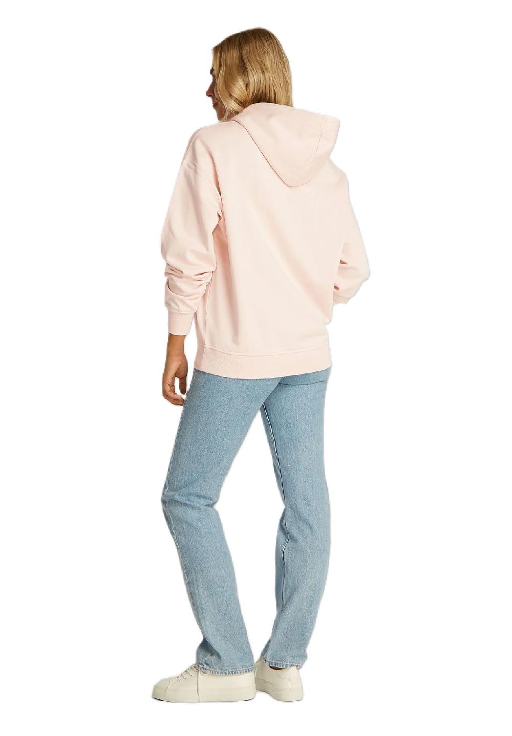 Calvin Klein Jeans Hoodie Rippbündchen Baumwolle Für Damen