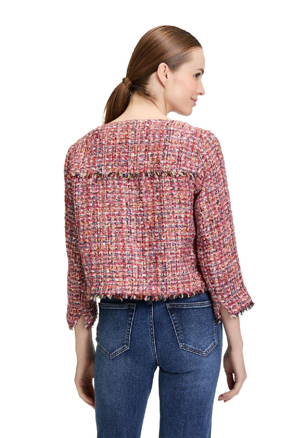 CARTOON Kastenjacke 3/4-Arm Fransen Für Damen