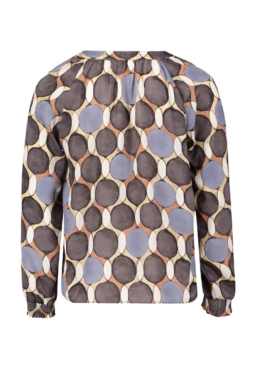 CARTOON Shirtbluse Split-Neck Für Damen