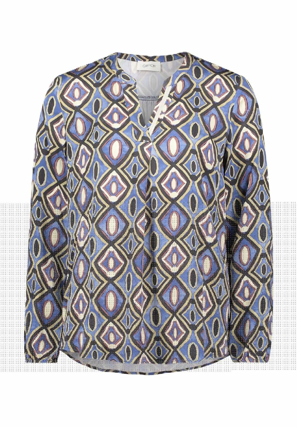 CARTOON Shirtbluse Split-Neck für Damen